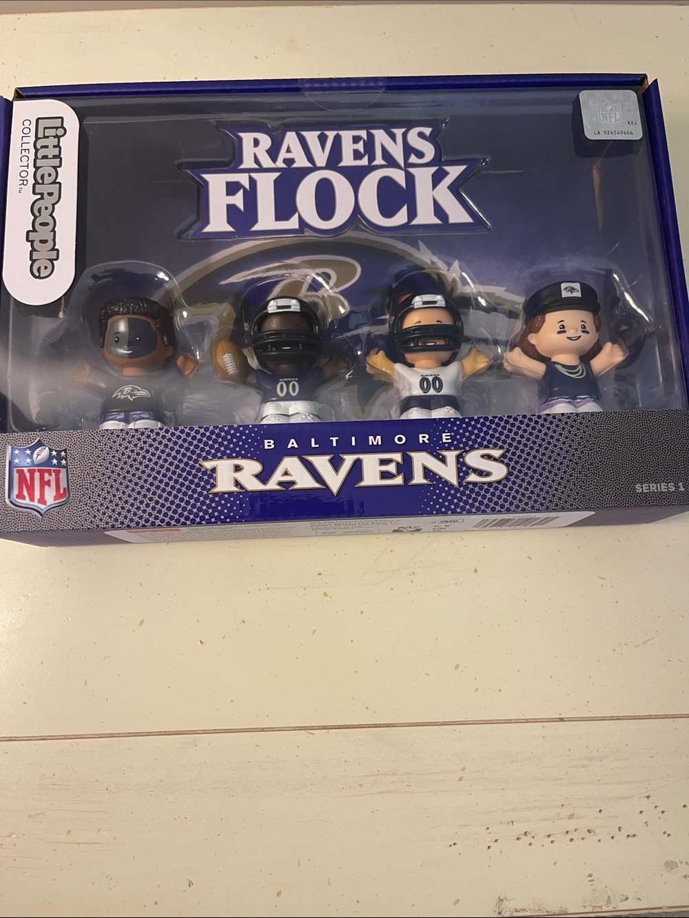 Little people Baltimore Ravens Flock 4 Figure Collector Set - Purple NWT